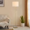 Maxax Modern Gold Floor Lamp  Elegant Lighting for Living Room, Bedroom, Home Office,with Iron and Crystal Design, Drum Linen Shade - 2 of 4