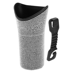 Unique Bargains Car Trash Can with Hook Hanging 1 Pc - 1 of 4
