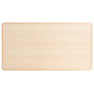 Natural Plastic Adjustable Height Kids Activity Table