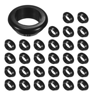 Unique Bargains Rubber Corrosion-Resistant Snap-in Locking Hole Plugs Black - 1 of 4