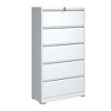 NicBex Modern File Cabinet with Lock, Lateral  Metal Filing Cabinets with 5 Drawers and Anti-Tilt Design,Office Cabinet for Home, Office,Black/White - 2 of 4
