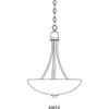 Progress Lighting Gather 2-Light Inverted Pendant, Brushed Nickel, Etched Glass Shade - 3 of 3