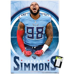 Trends International NFL Tennessee Titans - Jeffery Simmons 25 Unframed Wall Poster Prints - 1 of 4