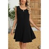 Women's Ruffled Cut-Out Sleeveless A-Line Dress with Pockets - 2 of 3