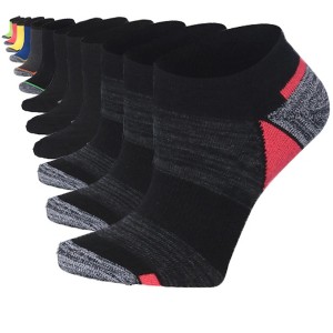 Solid Colors Minimalist & Grey Contrast Low Cut Socks - 12 Pairs - 1 of 4