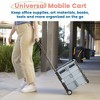 ECR4Kids Universal Rolling Cart, Black, 1 - 3 of 4