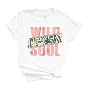 Simply Sage Market Women's Wild Soul Tiger Short Sleeve Graphic Tee - 1 of 2