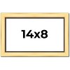 PosterPalooza | Photo Size Simple Gold Picture Frame - UV Acrylic, Foam Board Backing, Hanging Hardware - 2 of 4
