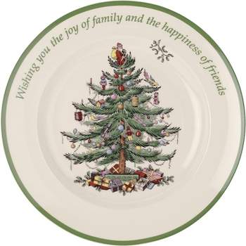 Spode Christmas Tree Round Sentiment Plate