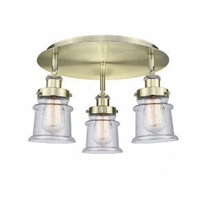 Canton - 3 Light Flush Mount In Industrial Style-9 Inches Tall and 17 Inches Wide - 1 of 1