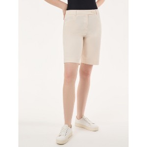Jones New York Solid Fly Front Bermuda Shorts - 1 of 3