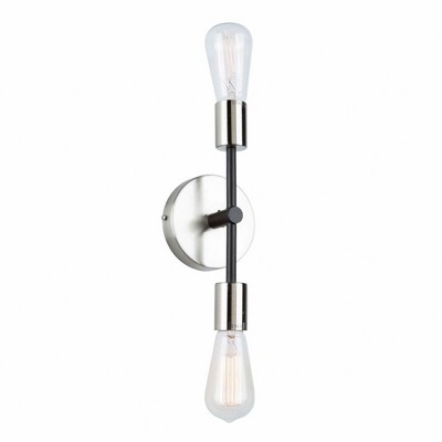 Artcraft Lighting Truro 2 - Light Sconce in  Black/Brushed Nickel