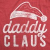 Mens Daddy Claus T Shirt Funny Christmas Party Father Santa Claus Graphic Tee - Crazy Dog Men's T Shirt - 2 of 4
