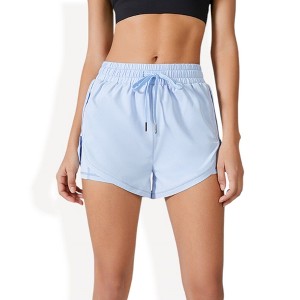 Anna-Kaci Active Women's Lightweight Running Shorts with Elastic Drawstring Waist and Breathable Fabric - 1 of 4