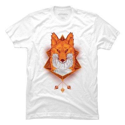 Men's Design By Humans Firefox Stare By sayahelmi T-Shirt