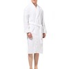 Alpine Swiss Dario Mens Luxury Waffle Knit Cotton Bathrobe Shawl Collar Hotel Spa Robe - 3 of 4