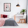 Stupell Industries Pink Vampire Fashionista Drinking Wine Black Framed Floater Canvas Wall Art - 2 of 4