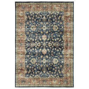 Oriental Weavers Sumter SUM04 Blue/ Rust Indoor Area Rug - 5' x 7' - 1 of 4