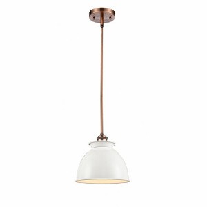 Adirondack - 1 Light Mini Pendant In Industrial Style-10 Inches Tall and 8.13 Inches Wide - 1 of 1