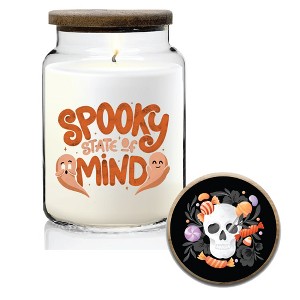 Courtside Market Spooky State Of Mind 21 oz Soy Wax Candle with Wooden Lid - 1 of 2