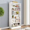 Kumasinova 6/7-Tier Wood Bookshelf with Storage,Display Shelves Bookcases,Tall  Bookshelf for Living Room,Bedroom,Office,Kitchen - 3 of 4