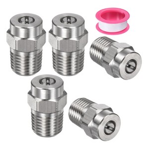 Unique Bargains Stainless Steel Durable Corrosion Resistant Pressure Washer Nozzles 5 Pcs - 1 of 4