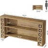 Tribesigns 70.87-Inch Extra Long Console Table with Storage, 3-Tier Narrow Sofa Table Behind Couch - 3 of 4