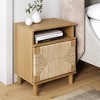Nathan James Beacon Seagrass Nightstand Light Brown - 2 of 4