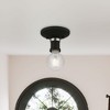 Livex Lighting Lansdale 1 - Light Flush Mount in  Black/Brushed Nickel - 2 of 4