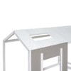 PAGED Twin Size Floor Bed Modern House-Shaped Pine Bed Frame with Roof and Window for Bedroom, Easy Assembly - 3 of 4