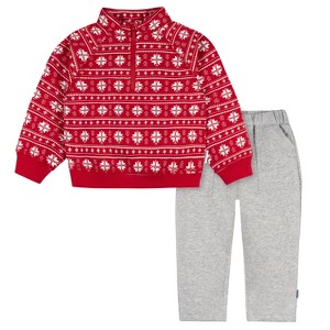 Gerber Baby Boys' 2-Piece Fleece Top and Pants - 1 of 4