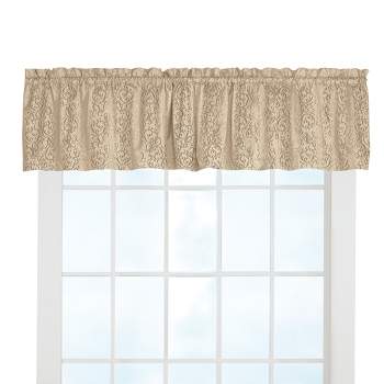 Collections Etc Thermal-backed Scroll Insulated Window Valance Blocks Light, Reduces Outside Noise and Provides Insulation from Heat and