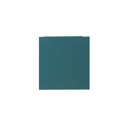 Teal Mirrored Glass Door Accent Table with Storage