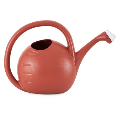 Terra Cotta 2-Gallon Large Mouth Plastic Garden Watering Can