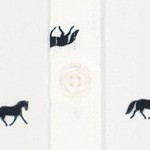 soft white with horse print