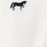 soft white with horse print