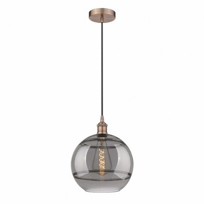 Rochester - 1 Light Cord Hung Mini Pendant In Industrial Style-13.38 Inches Tall and 12 Inches Wide