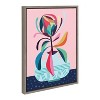 18" x 24" Sylvie Mid Century Modern Protea by Rachel Lee Framed Wall Canvas - Kate & Laurel All Things Decor - image 2 of 4