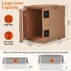 Insulated Food Pan Carrier, 82Qt Capacity, Stackable Hot Box, Elastic Side Handles and Bucklesles - 2 of 4