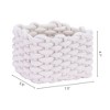 Unique Bargains Handcrafted Odorless Cotton Rope Chic Decorative Storage Basket - 3 of 4
