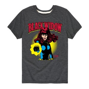 Boys' - Marvel - Black Widow Logo Short Sleeve Graphic T-Shirt - 1 of 4