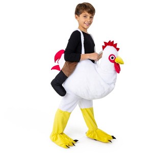 Dress Up America Ride A Chicken Costume - Chicken Rider Costume Kids - 1 of 1