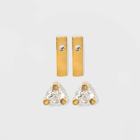 Target gold store stud earrings