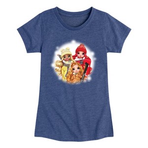 Girls' - Rainbow High - Winter Group Fitted Short Sleeve Graphic T-Shirt - 1 of 4
