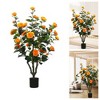 Camellia Artificial Plants with Planter, Realistic Faux Floral Plant  in Pot with 28 Flowers Floor Plants For Home Office Living Room Decoration - 3 of 4