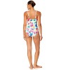 Women's Watercolor Paisley V-Wire One Piece Swimsuit - 4 of 4