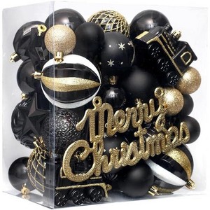 GAOMON Christmas Balls 65pcs, Christmas Tree Decoration Set, Christmas Ornaments Set for Xmas Tree Holiday Party Garland Decor - 1 of 4