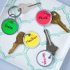 Avery Card Stock Metal Rim Key Tags 1 1/4 dia Assorted Colors 50/Pack 11026 - 4 of 4