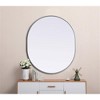 Elegant Lighting Metal Frame Oval Mirror 30x36 - 2 of 4