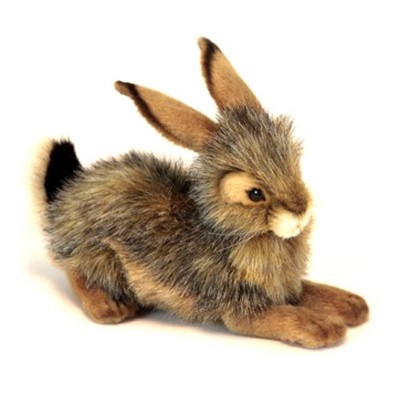 Hansa Crouching Bunny Plush Toy